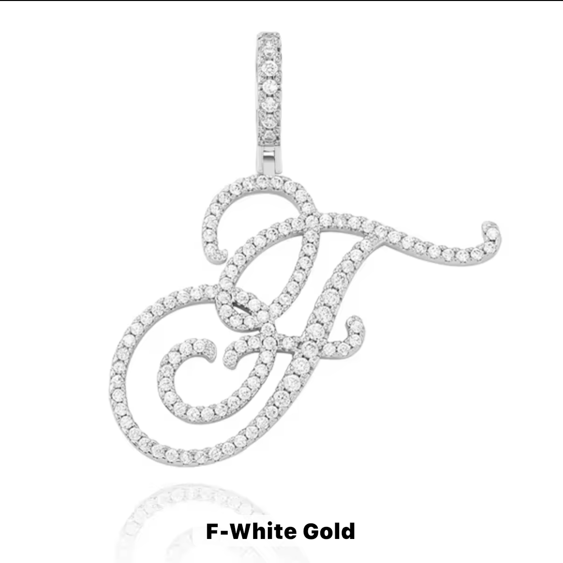 VVS Moissanite Letter Pendant