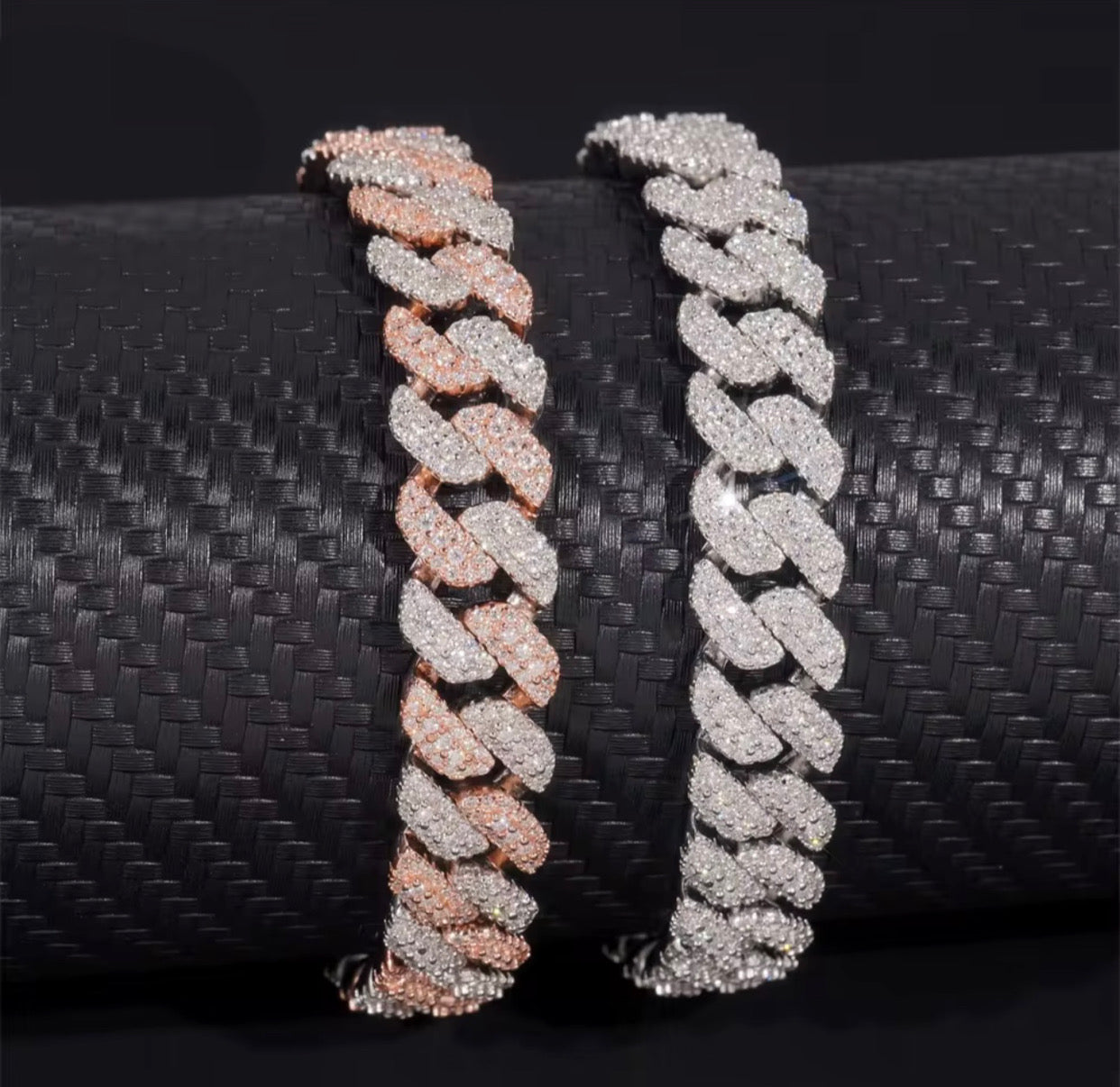 Two Tone Cuban Link Bracelet