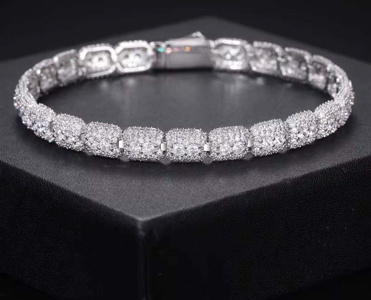 S925 Pure Silver VVS Moissanite Tennis Bracelet