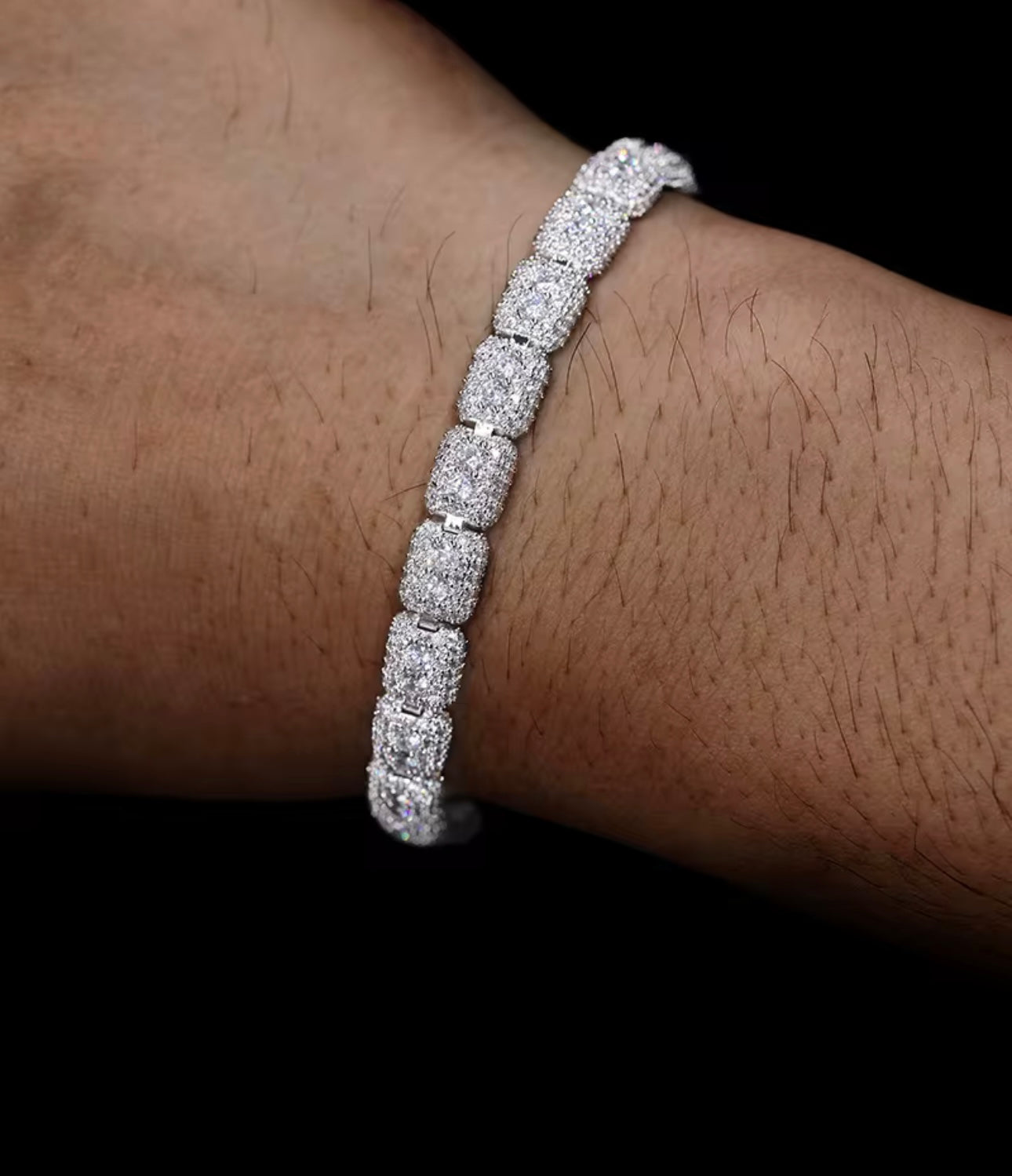 S925 Pure Silver VVS Moissanite Tennis Bracelet
