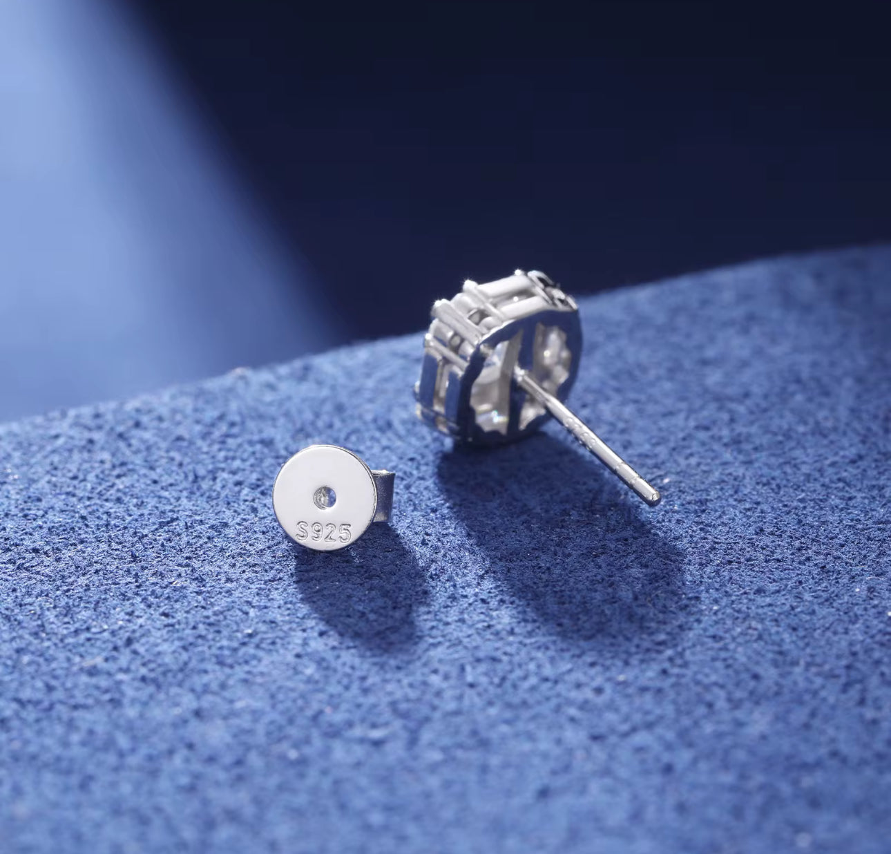 5mm VVS Emerald Cut Moissanite Earrings