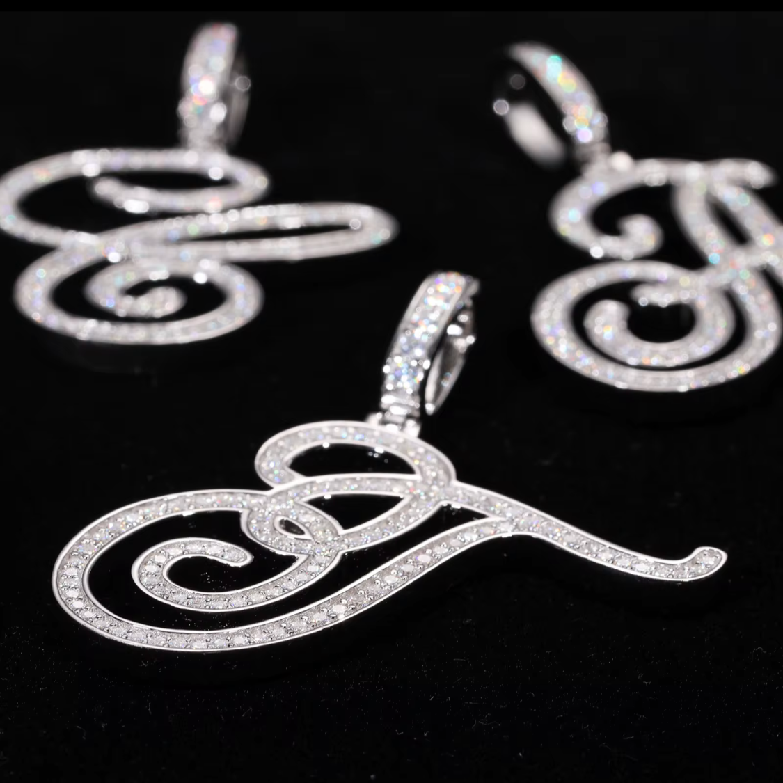 VVS Moissanite Letter Pendant
