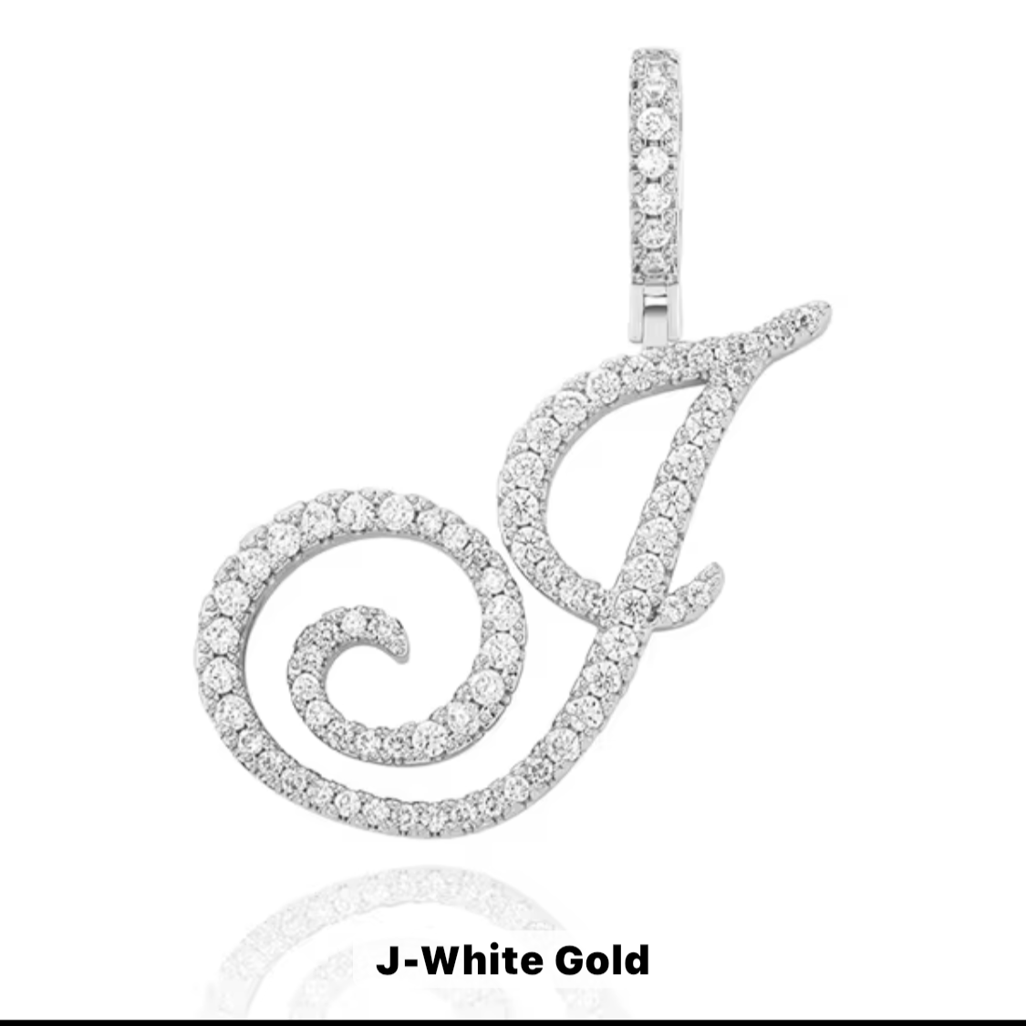 VVS Moissanite Letter Pendant