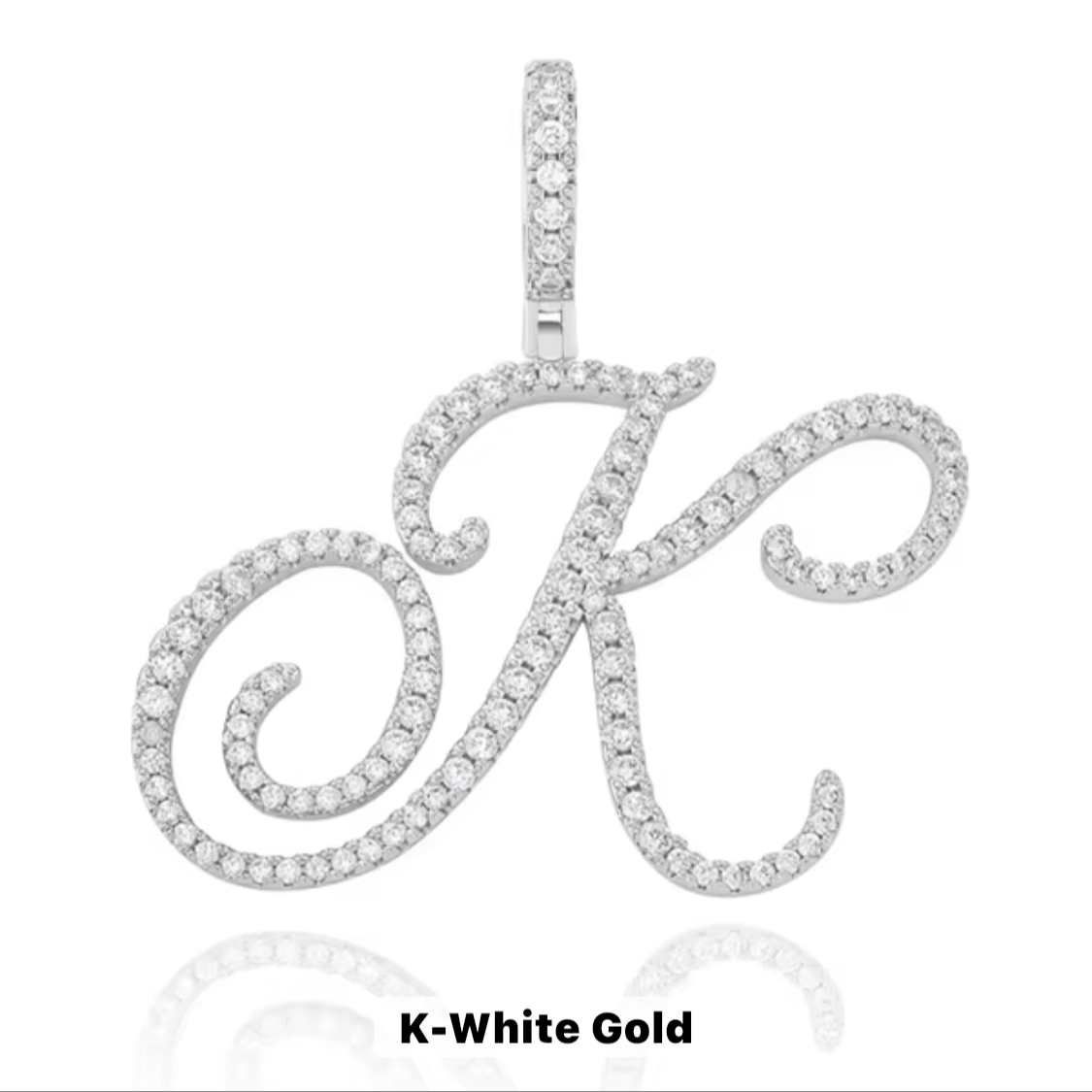 VVS Moissanite Letter Pendant