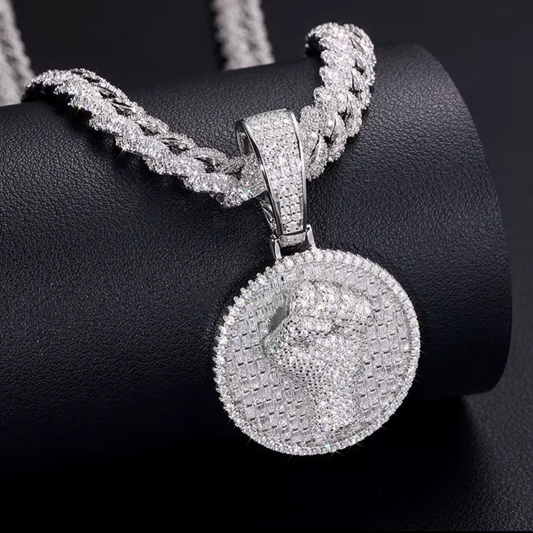 S925 VVS Moissanite Power Pendant