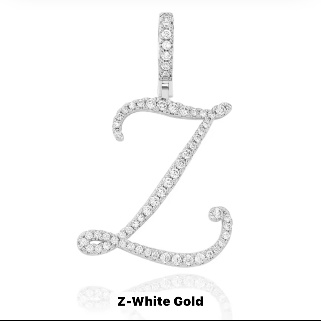 VVS Moissanite Letter Pendant