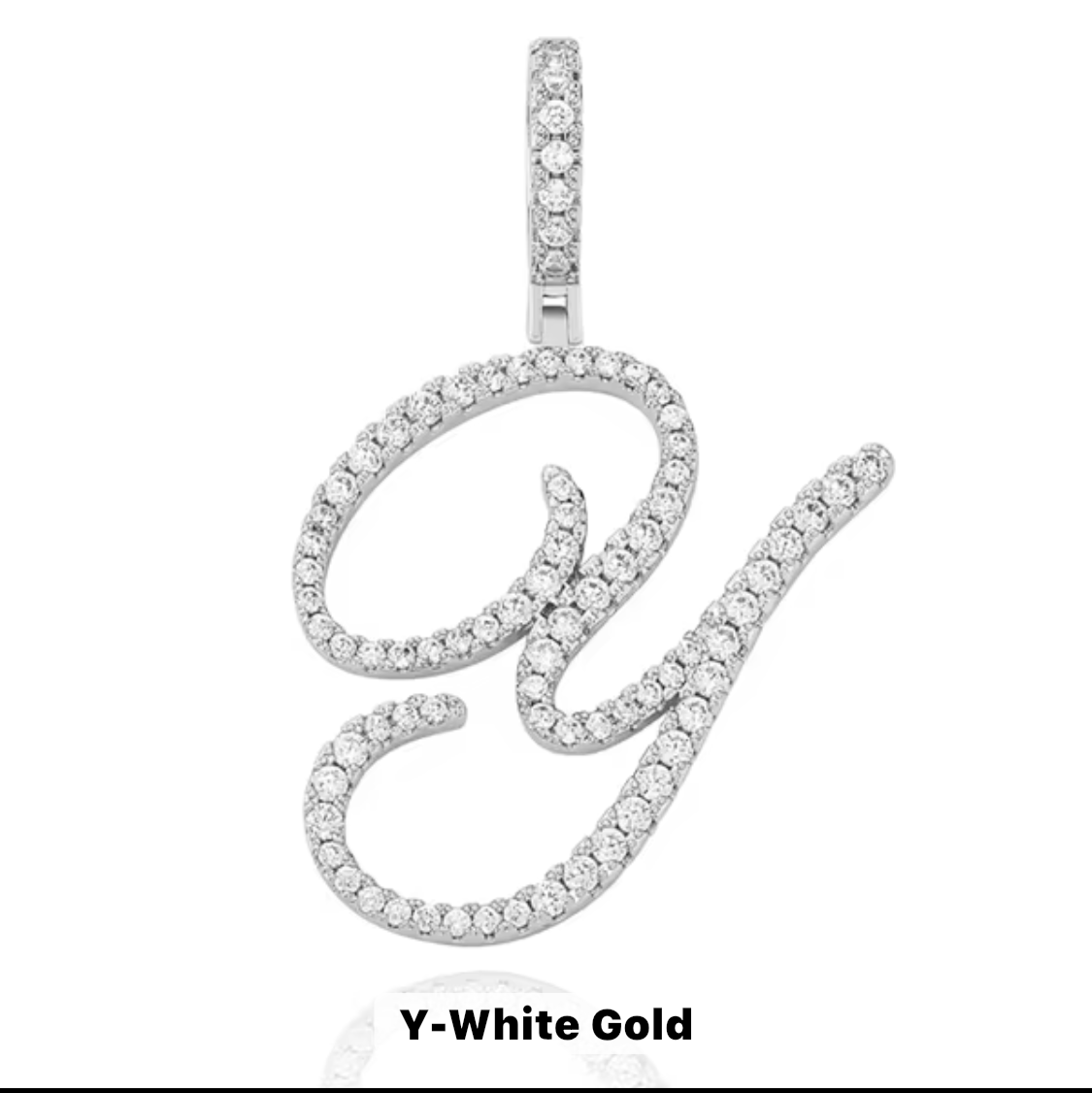 VVS Moissanite Letter Pendant