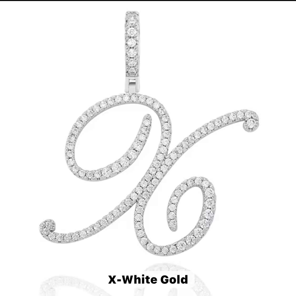 VVS Moissanite Letter Pendant