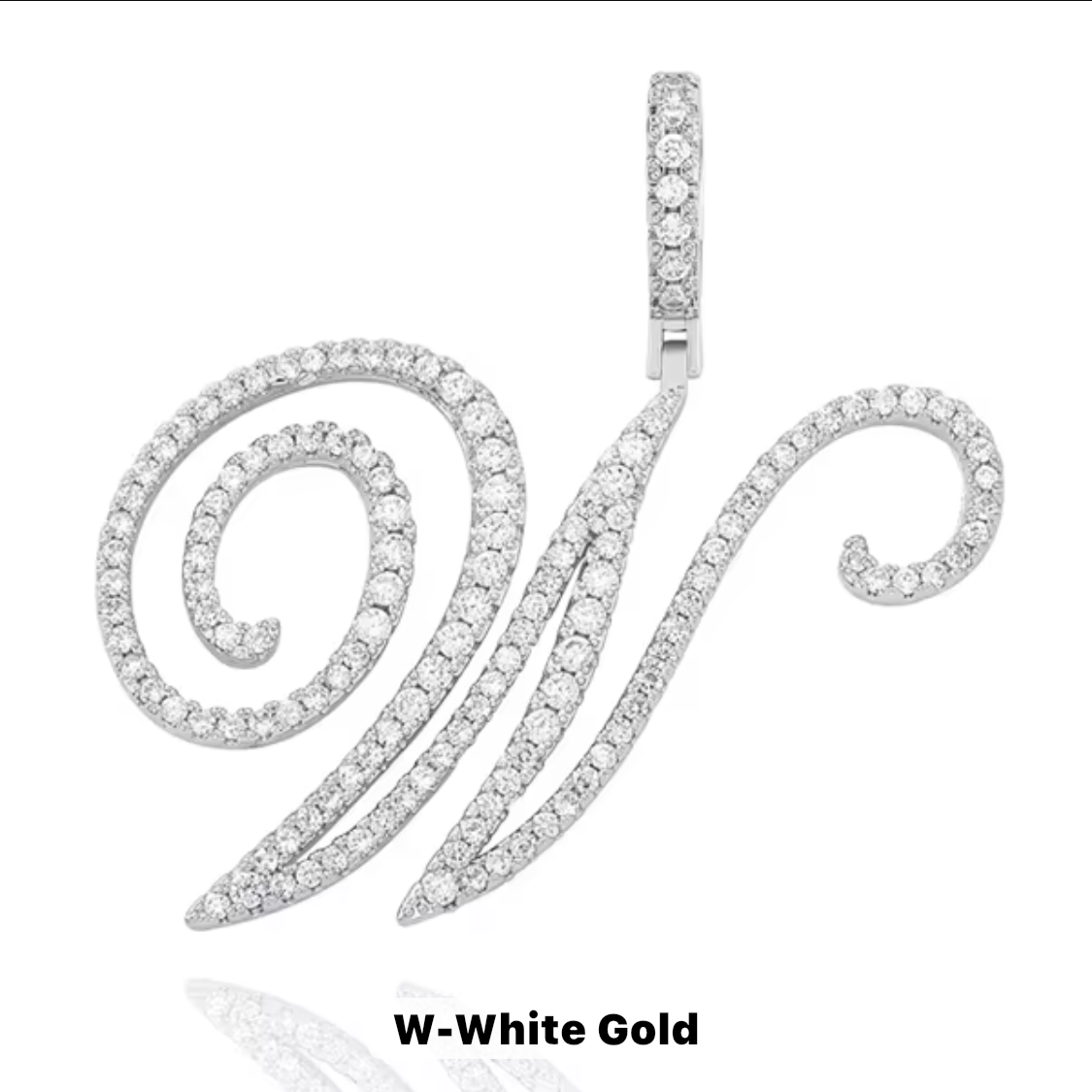 VVS Moissanite Letter Pendant