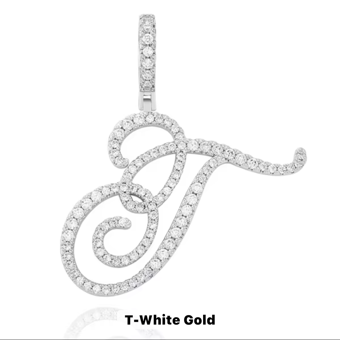 VVS Moissanite Letter Pendant