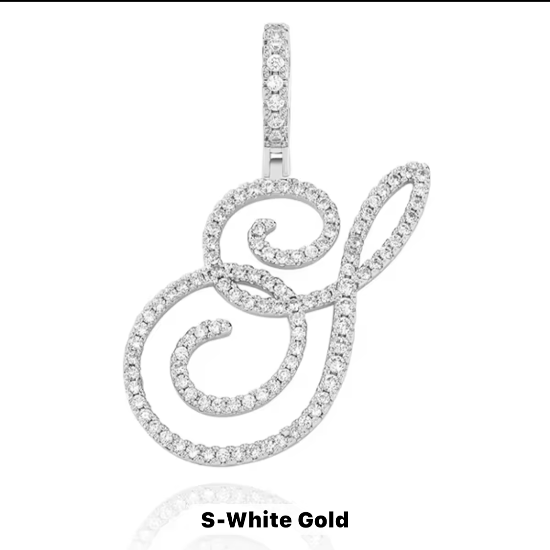 VVS Moissanite Letter Pendant