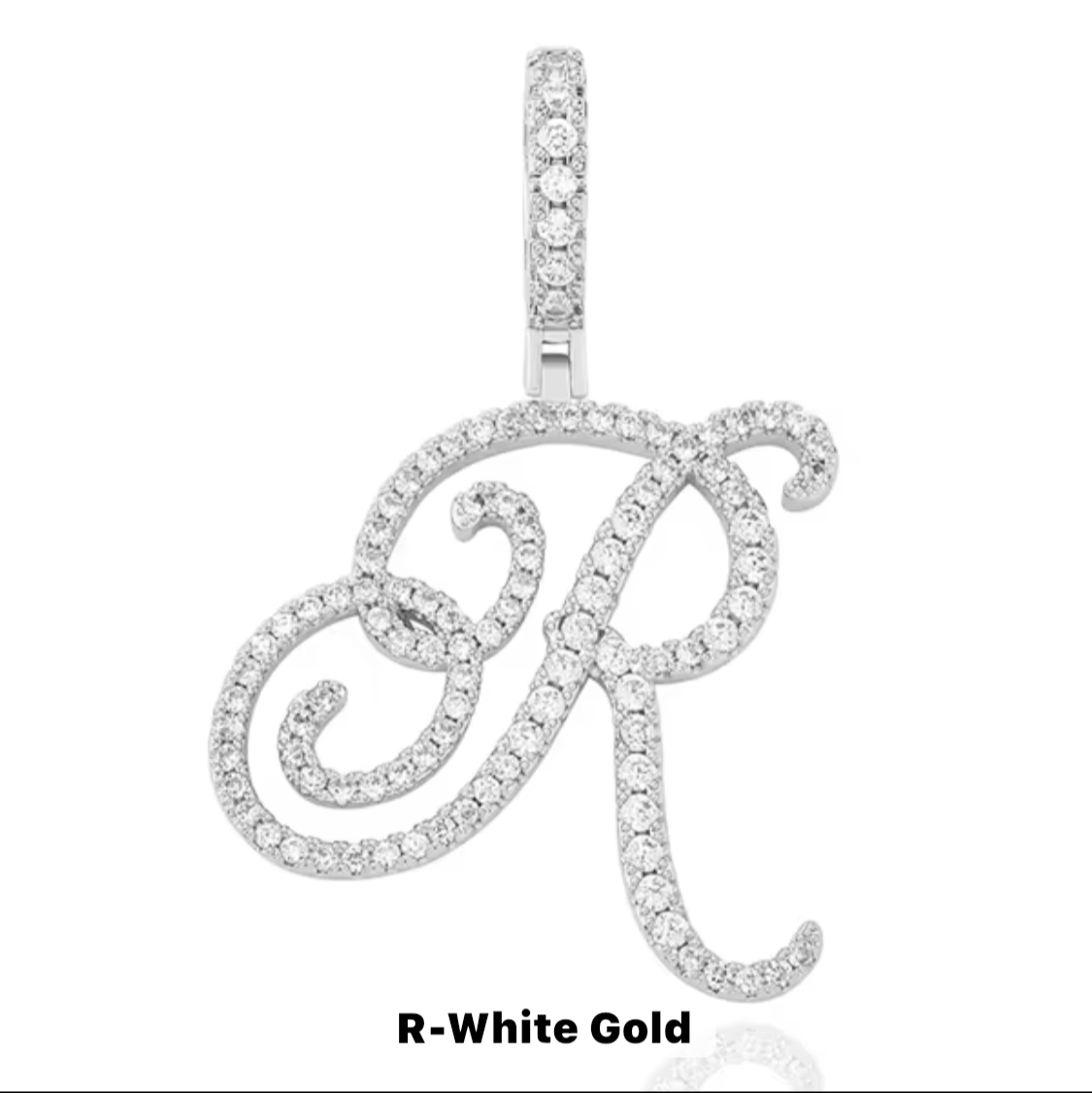 VVS Moissanite Letter Pendant