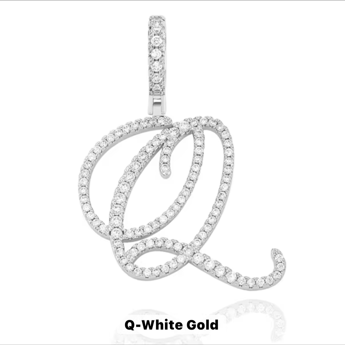VVS Moissanite Letter Pendant