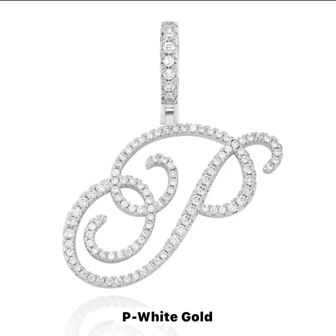 VVS Moissanite Letter Pendant