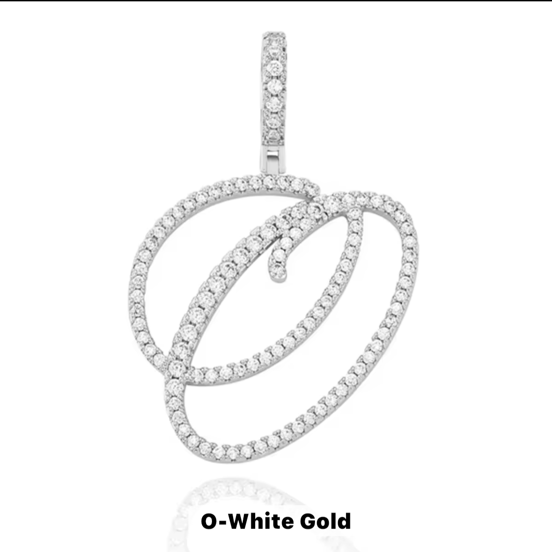 VVS Moissanite Letter Pendant