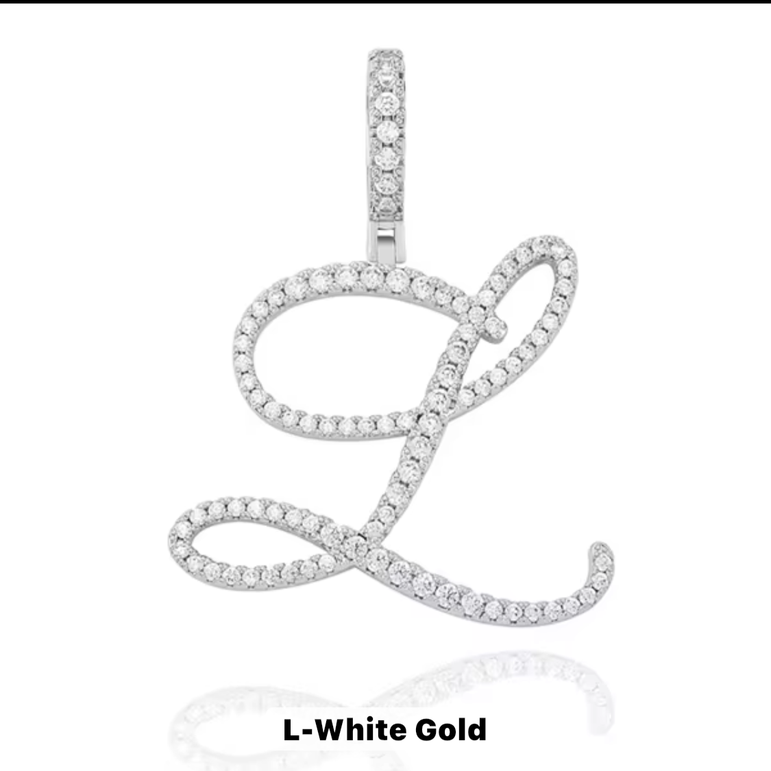 VVS Moissanite Letter Pendant