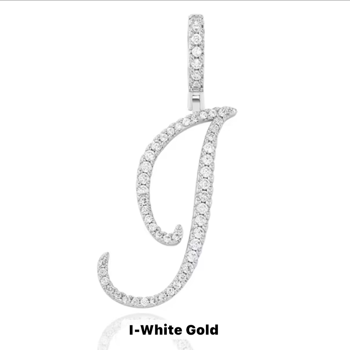 VVS Moissanite Letter Pendant