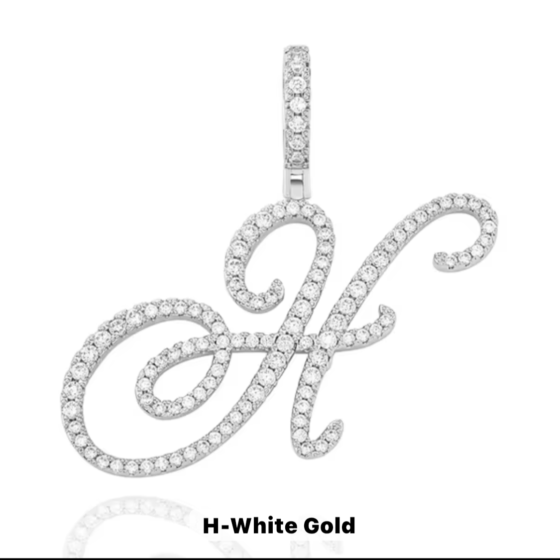 VVS Moissanite Letter Pendant