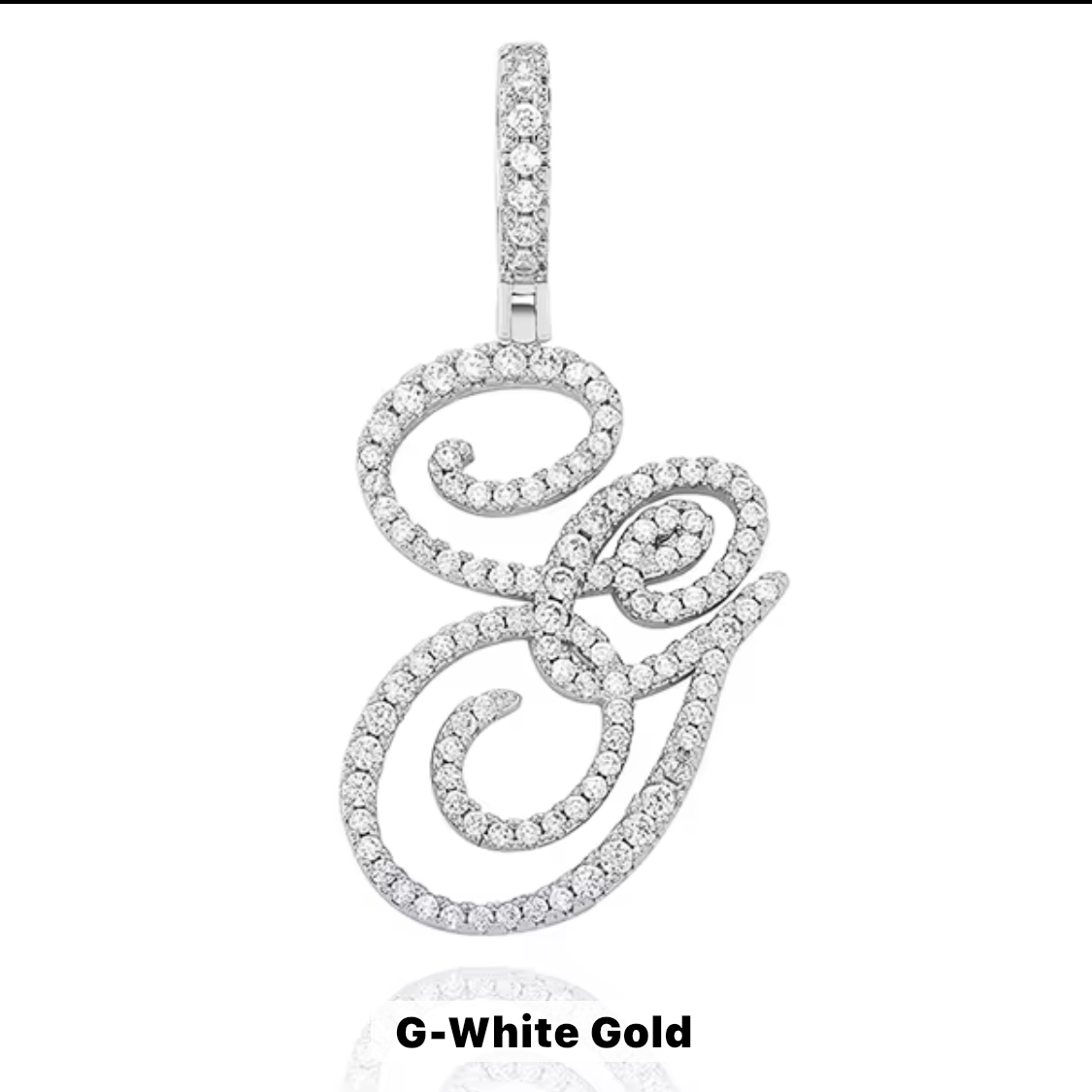 VVS Moissanite Letter Pendant