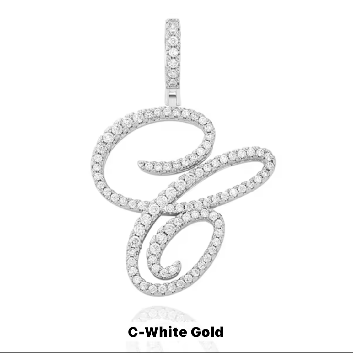 VVS Moissanite Letter Pendant
