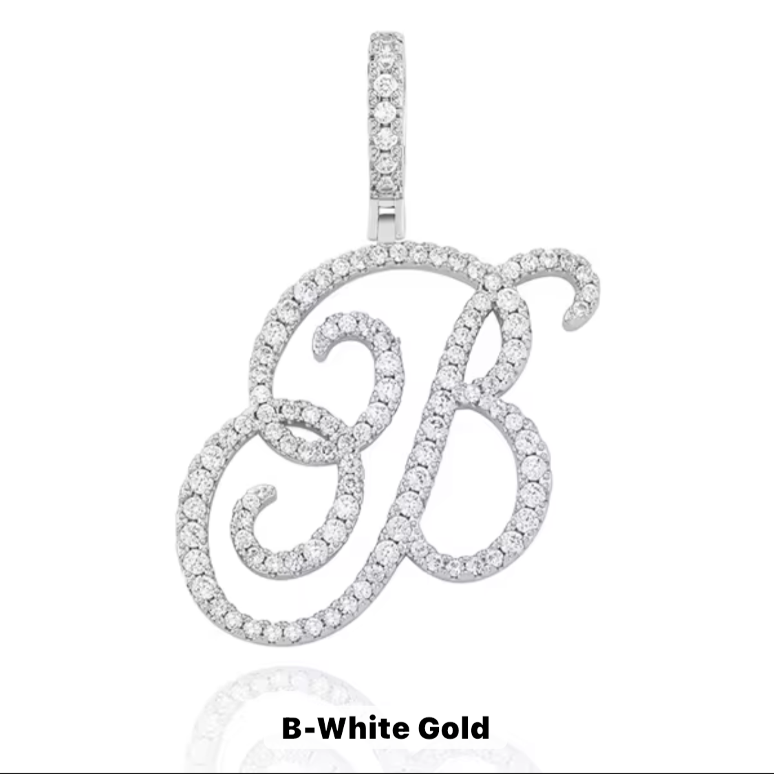 VVS Moissanite Letter Pendant