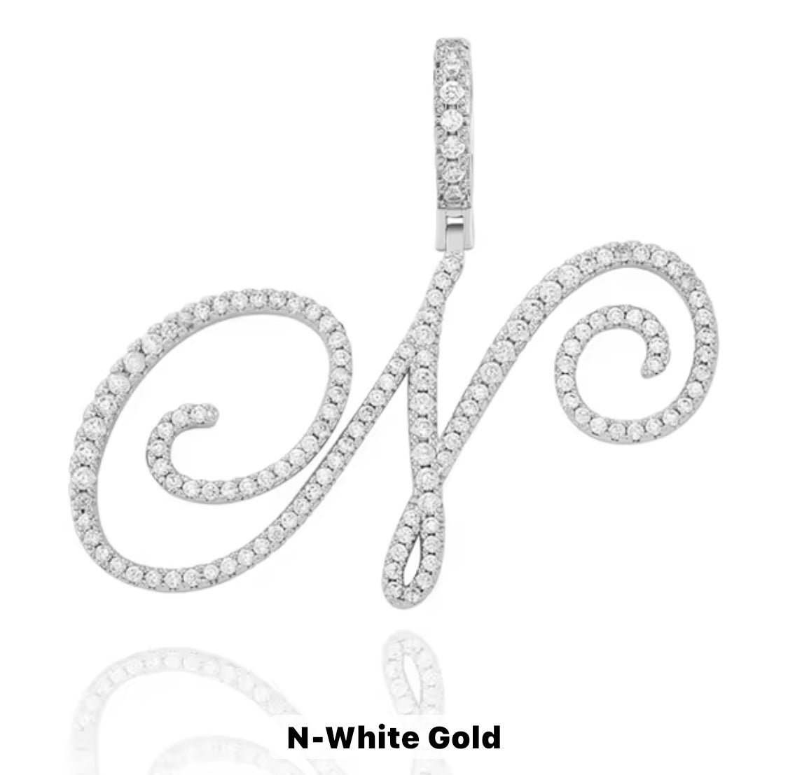 VVS Moissanite Letter Pendant