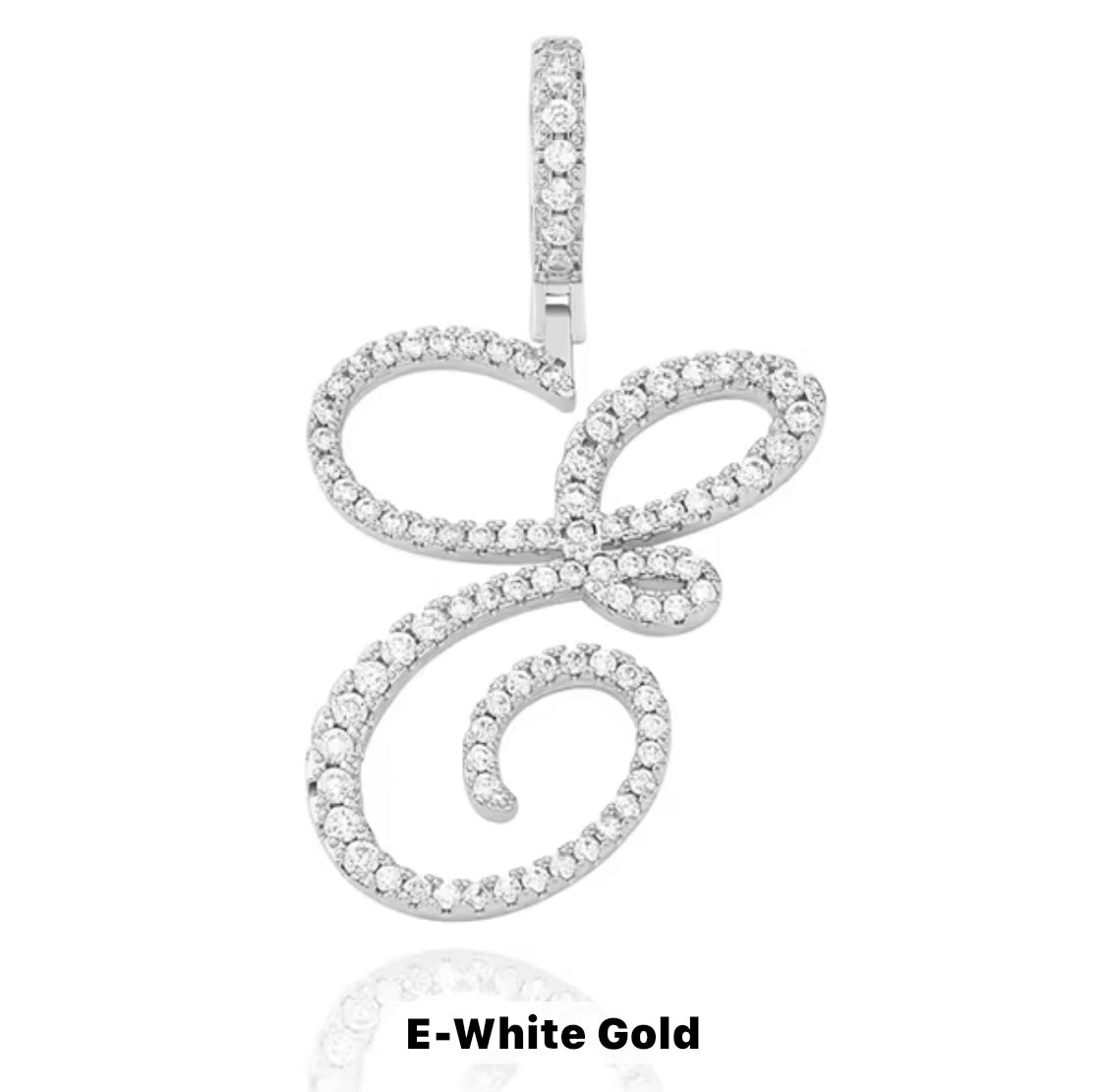 VVS Moissanite Letter Pendant