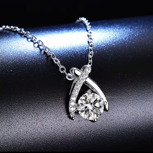 Twilight Embrace Moissanite Pendant