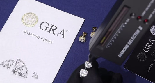 5mm VVS Emerald Cut Moissanite Earrings